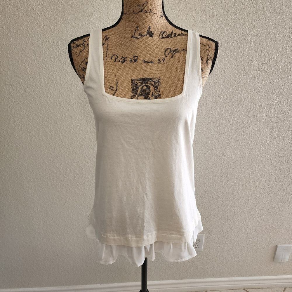 J. crew ruffle bottom tank top size XS new!!!